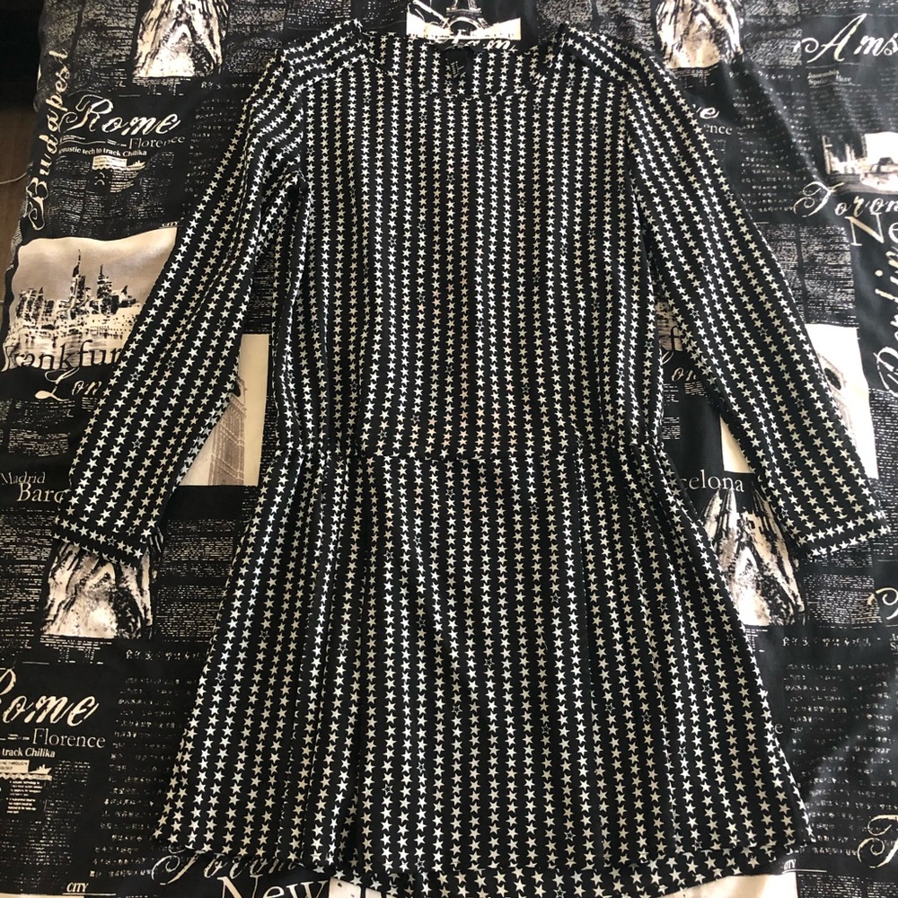 Black and white dress